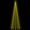 Choinka stożkowa, 752 kolorowe lampki LED, 160x500 cm