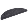 Samoprzylepne nakładki na schody, 15 szt., 56x17x3 cm, szare
