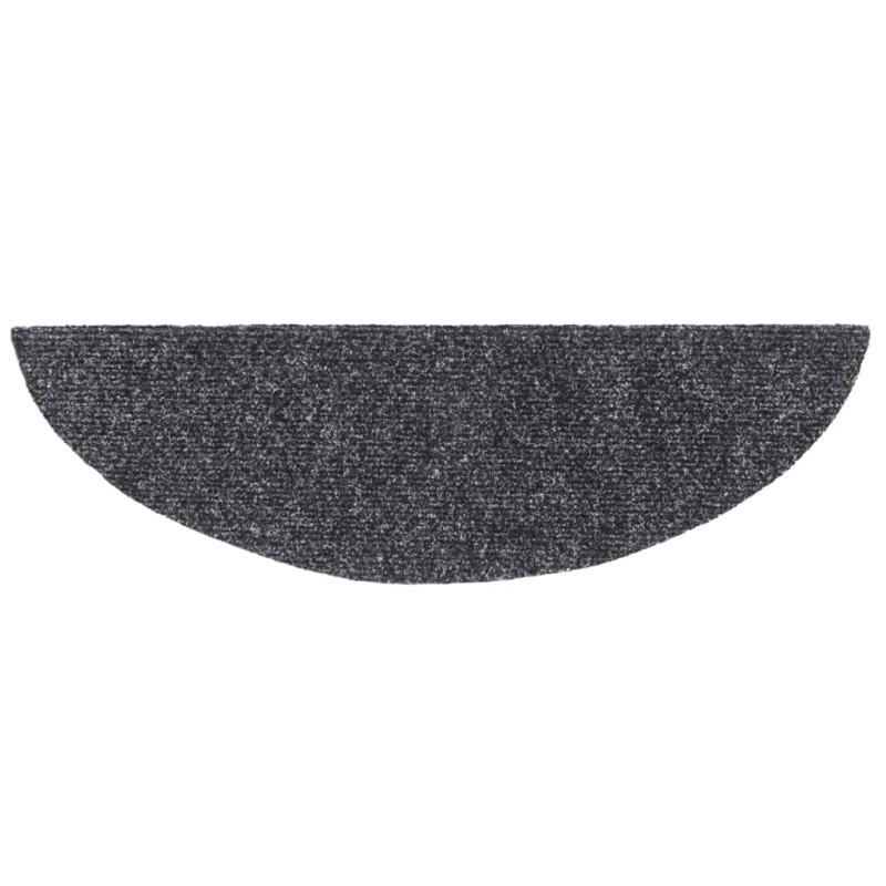 Samoprzylepne nakładki na schody, 15 szt., 56x17x3 cm, szare