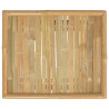 Stolik ogrodowy, 65x55x30 cm, bambusowy