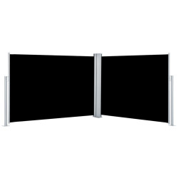 Zwijana markiza boczna, czarna, 100 x 1000 cm