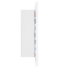 Szafka łazienkowa z lustrem i LED, biała, 40x12x45 cm, akryl