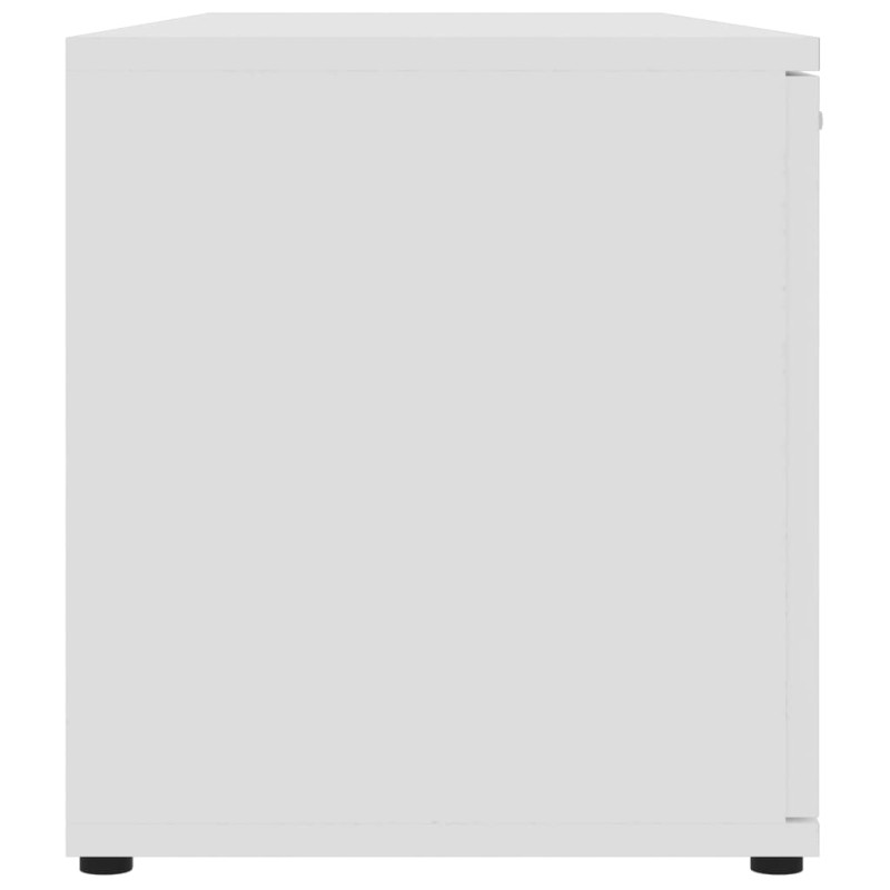 Szafka pod TV, biała, 120x34x37 cm, materiał drewnopochodny