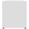 Szafka pod TV, biała, 120x34x37 cm, materiał drewnopochodny