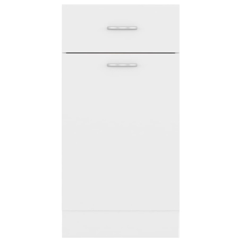 Szafka z szufladą, biała 40x46x81,5 cm, materiał drewnopochodny