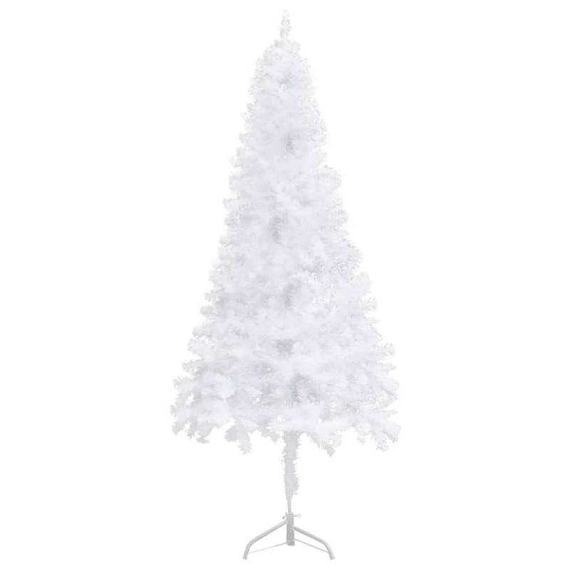 Sztuczna choinka narożna, biała, 150 cm, PVC