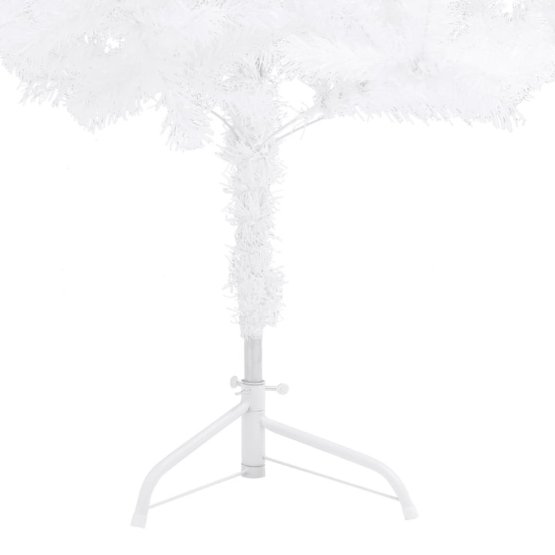 Sztuczna choinka narożna, biała, 150 cm, PVC