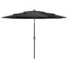3-poziomowy parasol na aluminiowym słupku, antracytowy, 3 m