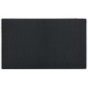 Ogrodowy stolik barowy, czarny, 100x60,5x110,5 cm, polirattan