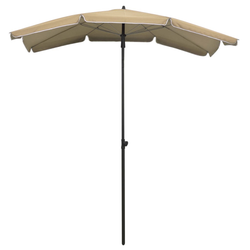 Parasol ogrodowy na słupku, 200x130 cm, kolor taupe