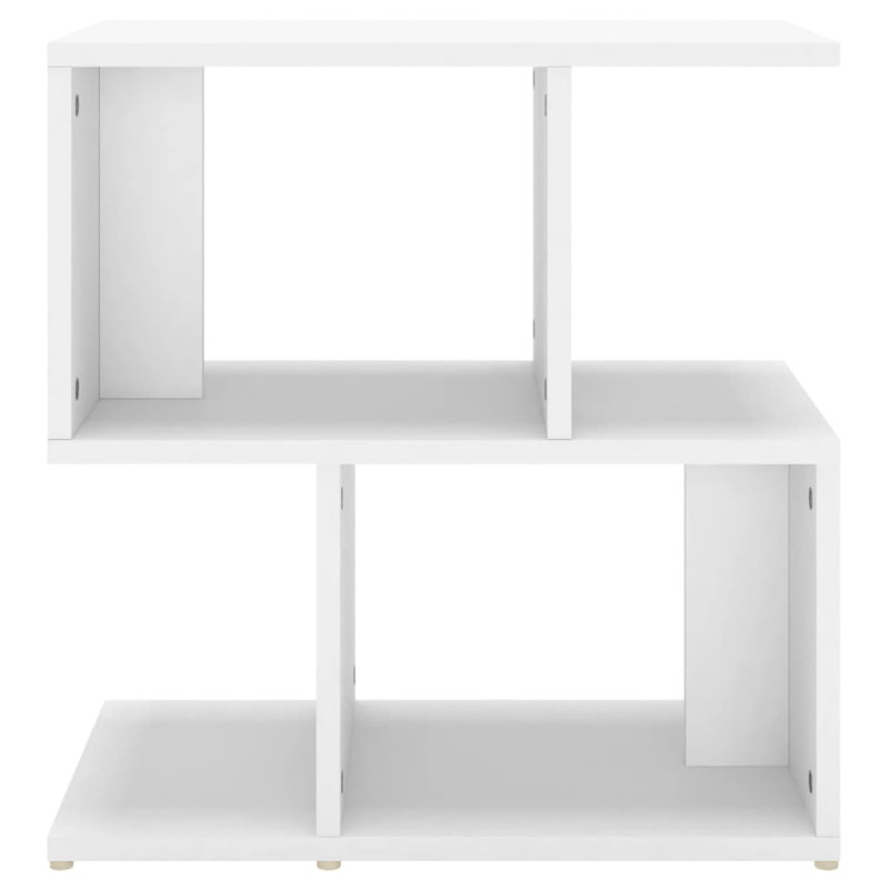 Szafka nocna, biała, 50x30x51,5 cm, materiał drewnopochodny