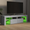 Szafka pod TV z oświetleniem LED, szarość betonu 140x36,5x40 cm
