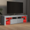 Szafka pod TV z oświetleniem LED, szarość betonu 140x36,5x40 cm