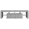 Szafka pod TV z oświetleniem LED, szarość betonu 140x36,5x40 cm