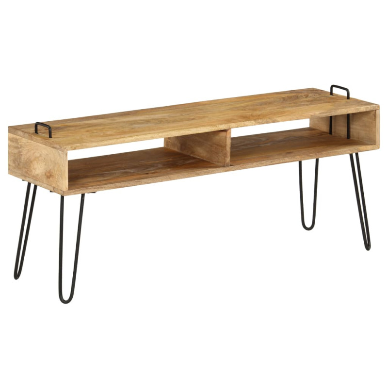 Szafka pod telewizor, lite drewno mango, 110 x 35 x 45 cm