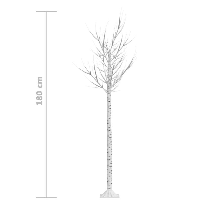 Wierzba z oświetleniem, 180 ciepłych białych LED, 1,8 m