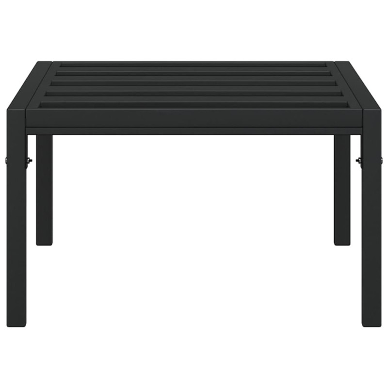 Ogrodowy stolik kawowy, czarny, 60x60x35 cm, stal