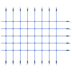 Siatka do wspinania, 200x150 cm, niebieska