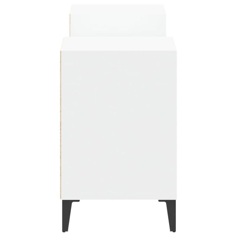 Szafka pod TV, biała, 80x36x50 cm, materiał drewnopochodny