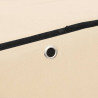 Szafka na buty, kremowa, 60x30x166 cm, materiałowa