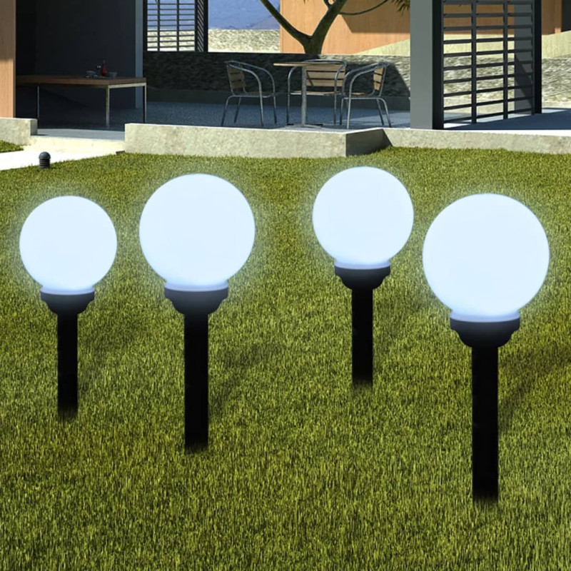 Lampy do oświetlenia ścieżki, 4 szt, LED, 15 cm, ze szpikulcami