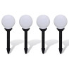 Lampy do oświetlenia ścieżki, 4 szt, LED, 15 cm, ze szpikulcami
