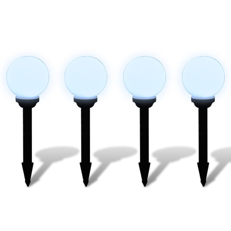 Lampy do oświetlenia ścieżki, 4 szt, LED, 15 cm, ze szpikulcami