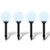 Lampy do oświetlenia ścieżki, 4 szt, LED, 15 cm, ze szpikulcami