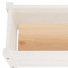 Donice ogrodowe, 2 szt., białe, 60x31x31 cm, drewno sosnowe