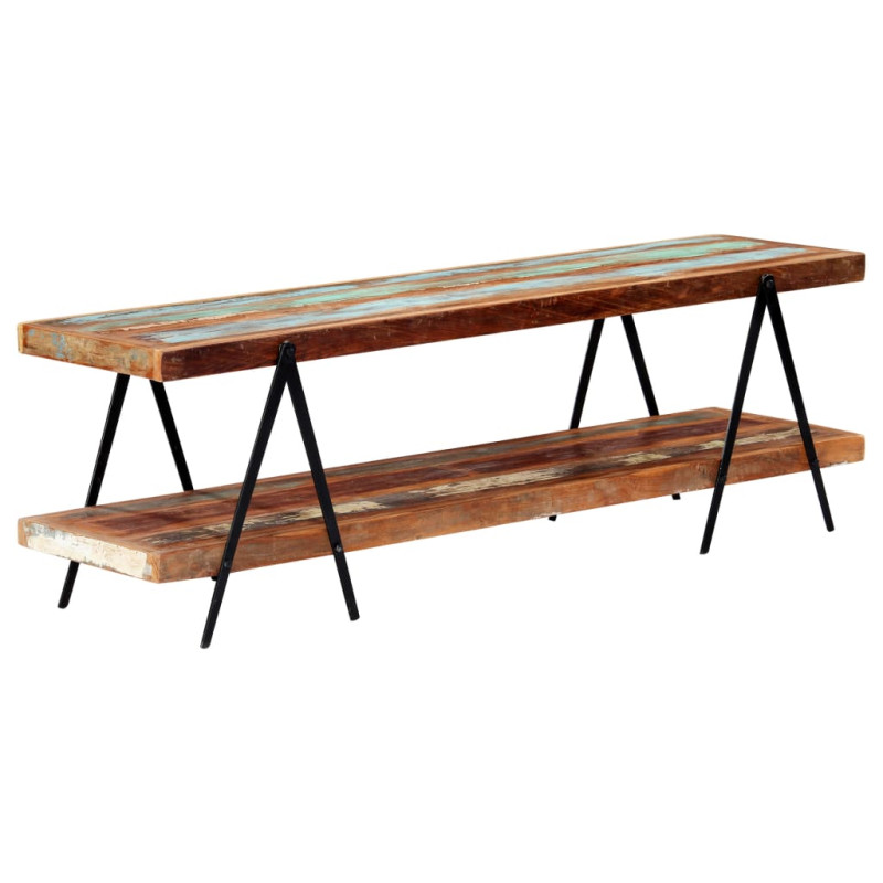 Szafka pod TV, 160 x 40 x 50 cm, lite drewno z odzysku