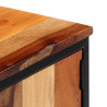 Szafka pod TV, 120x30x40 cm, lite drewno odzyskane i stal