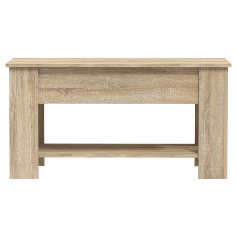 Stolik kawowy, dąb sonoma 101x49x52 cm, materiał drewnopochodny