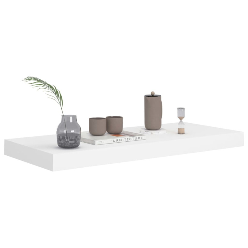 Półka ścienna, biała, 60x23,5x3,8 cm, MDF