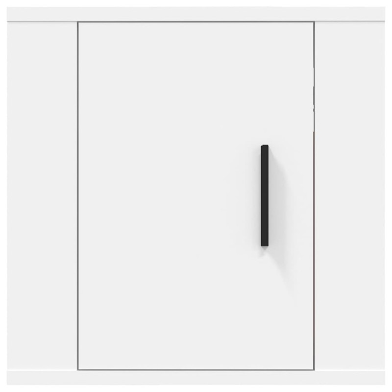 Wisząca szafka telewizyjna, biała, 40x34,5x40 cm