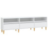 Szafka pod TV, biała, 150x30x44,5 cm, materiał drewnopochodny