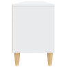 Szafka pod TV, biała, 150x30x44,5 cm, materiał drewnopochodny