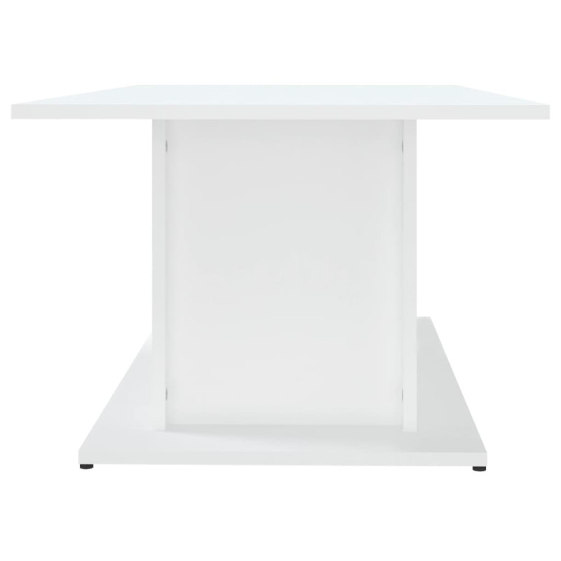 Stolik kawowy, biały, 102x55,5x40 cm, materiał drewnopochodny