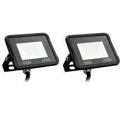 Reflektory LED, 2 szt., 10 W, zimne białe światło