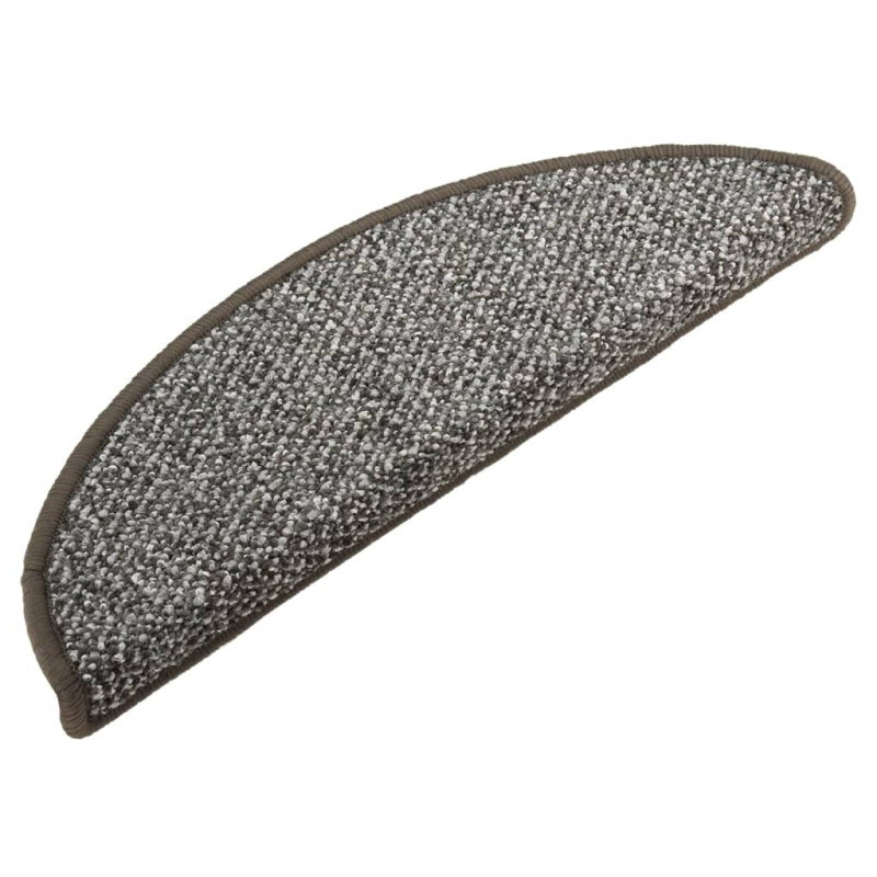 Nakładki na schody, 15 szt., antracytowe, 56x17x3 cm