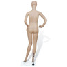MANEKIN KOBIECY BEŻOWY SZKŁO PANCERNE ALUMINIUM STABILNY ŚRODOWISKU 175 CM 81 CM 61 CM 86 CM 36-38 36-37 40 CM