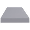 Półki ścienne, 4 szt, szare, 80 x 23,5 x 3,8 cm, MDF