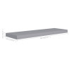 Półki ścienne, 4 szt, szare, 80 x 23,5 x 3,8 cm, MDF