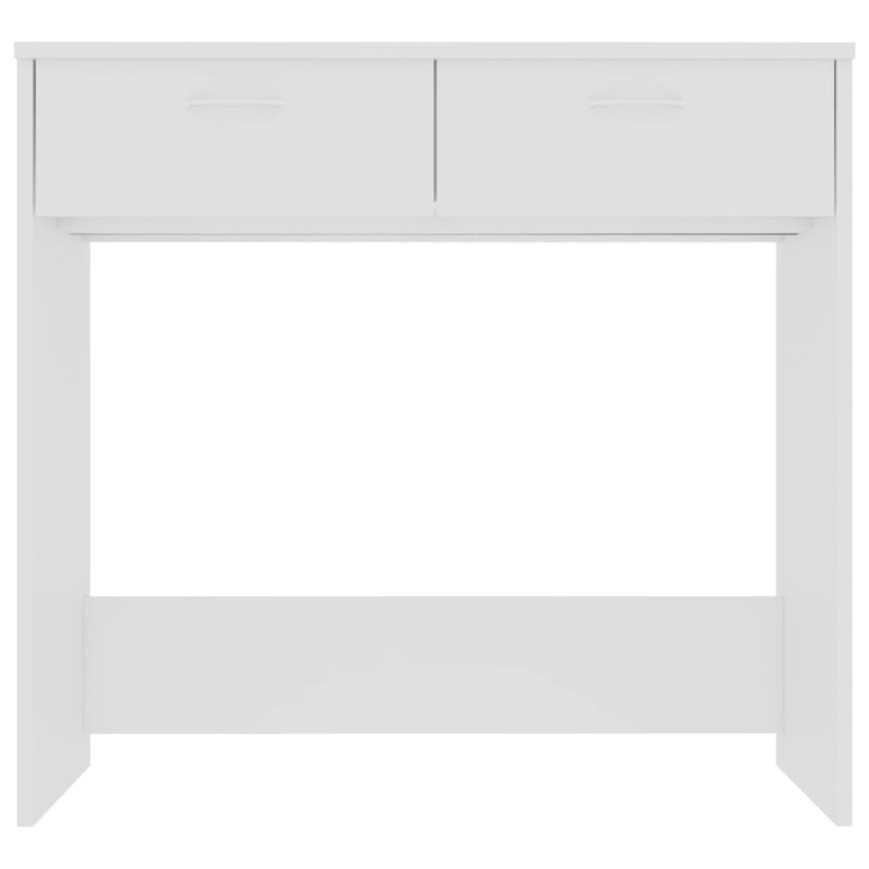 Biurko, białe, 80x40x75 cm, materiał drewnopochodny