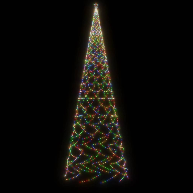 Choinka z kołkiem gruntowym, 3000 kolorowych LED, 800 cm