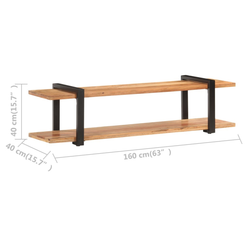 Szafka pod TV, 160x40x40 cm, lite drewno akacjowe