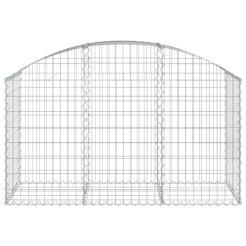 Łukowaty kosz gabionowy, 150x50x80/100 cm, galwanizowane żelazo