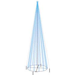 Choinka stożkowa, 1134 niebieskich diod LED, 230x800 cm