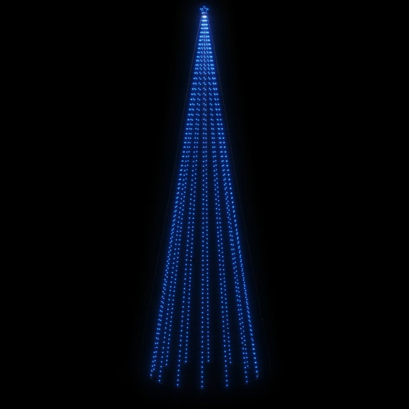 Choinka stożkowa, 1134 niebieskich diod LED, 230x800 cm