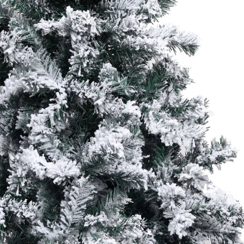 Sztuczna choinka, ośnieżona, zielona, 120 cm, PVC