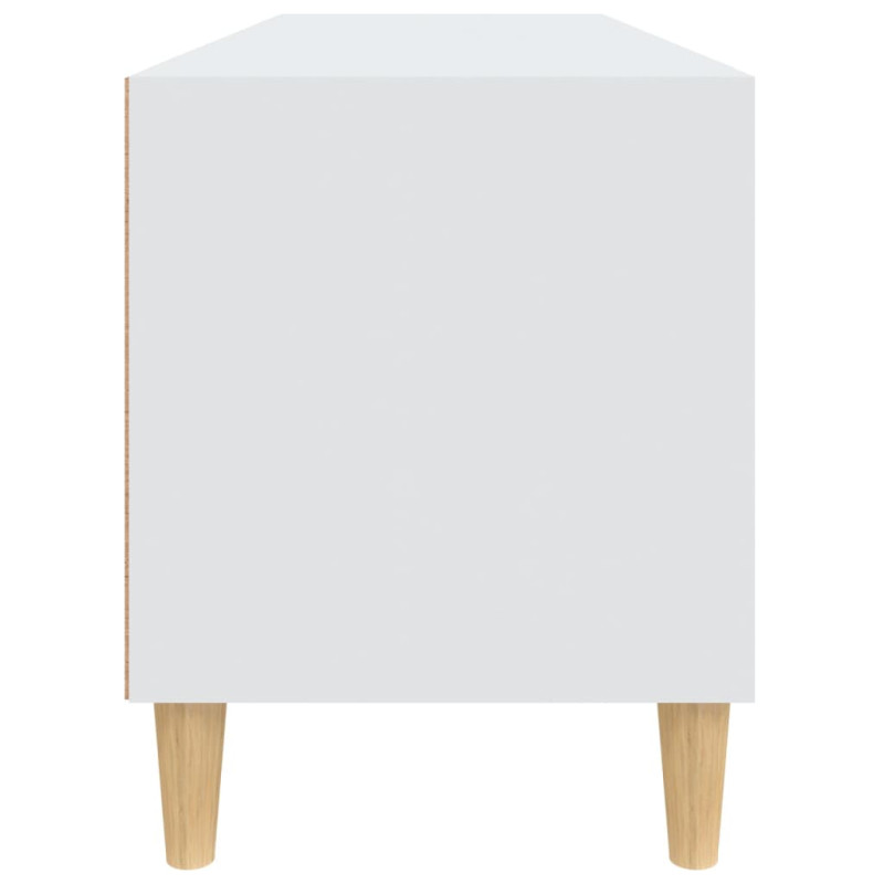 Szafka pod TV, biała, 100x34,5x44,5 cm, materiał drewnopochodny
